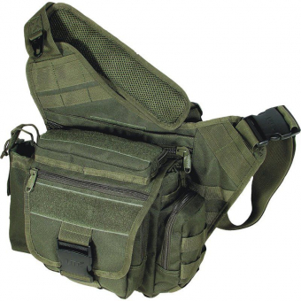 Тактическая сумка на плечо Leapers PVC-P218G для скрытого ношения оружия, зеленая
