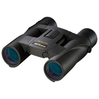 Компактный бинокль Nikon Aculon A30 10x25 для наблюдения за спортивными событиями, черный Компактный бинокль Nikon Aculon A30 10x25 для наблюдения за спортивными событиями, черный
