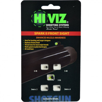 Оптоволоконная мушка HiViz BD1007-G Spark II front sight зеленая к ружьям со съемной мушкой