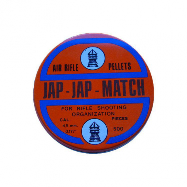 Пульки Jap-Jap по 500 шт, калибр 4.5 мм, 0.53 г