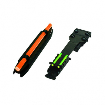 Оптоволоконная мушка HiViz M300 и целик TS-2002 для гладкоствольных ружей, комплект HiViz C300-2