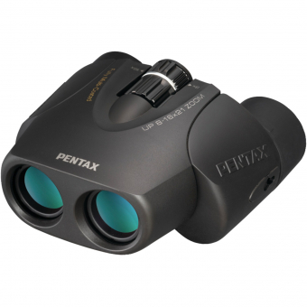 Компактный бинокль Pentax UP 8-16x21 с переменной кратностью, черный, призма Porro