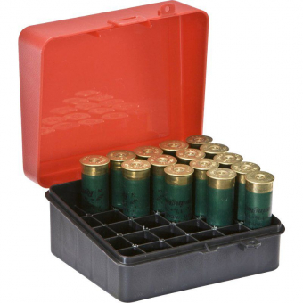 Коробка Plano для хранения и перевозки 25 патронов калибра 12, 16 GA