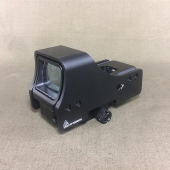 Коллиматорный прицел UTG Leapers 1x33x25 SCP-RDM39CDQ на планку Weaver, точка 4 MOA, круг 58 MOA