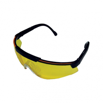 Очки стрелковые Sporty с защитой от ультрафиолета, регулируемая длина дужек, желтые
